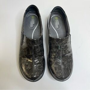 Dansko Work Wonders Black and Gray Slip-On Comfort Shoes Size 39